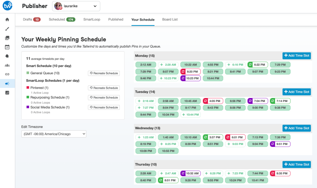 How often should one pin?